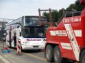 VU Auffahrunfall Reisebus auf LKW A 1 Rich Saarbruecken P58